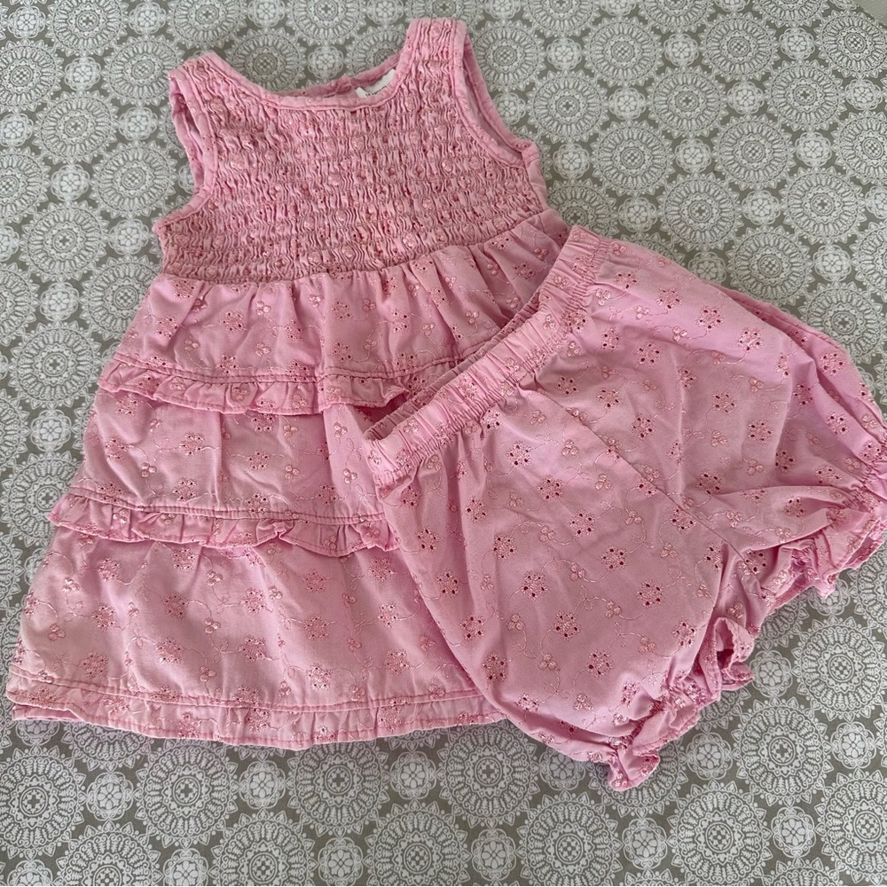 Penelope Mack Eyelet Embroidered Outfit 18M